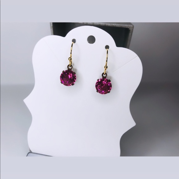 Vintage Rose pendant Earrings - Picture 1 of 2